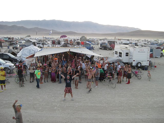 Ben Starr's Camp Potluck at Burning Man 2011